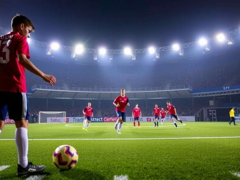 Coach instructing young players